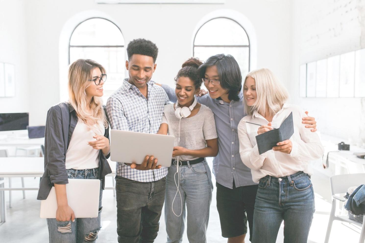 Professional financial workspace with reports and analysis materials